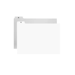 Registerkarten aus Kunststoff