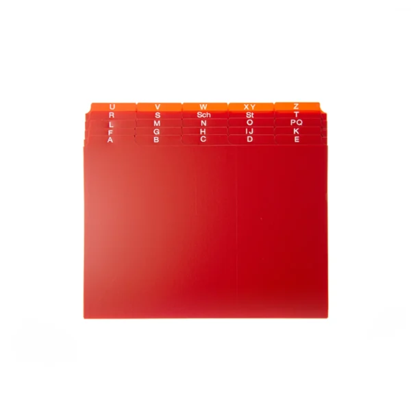 Registerkarten aus Kunststoff, rot