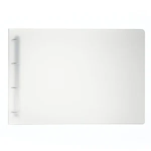 Ringbuch 52 cm aus transparent-mattem Plastik