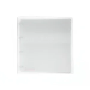 Ringbuch aus matt-transparentem Plastik mit Einlagen, 34 cm